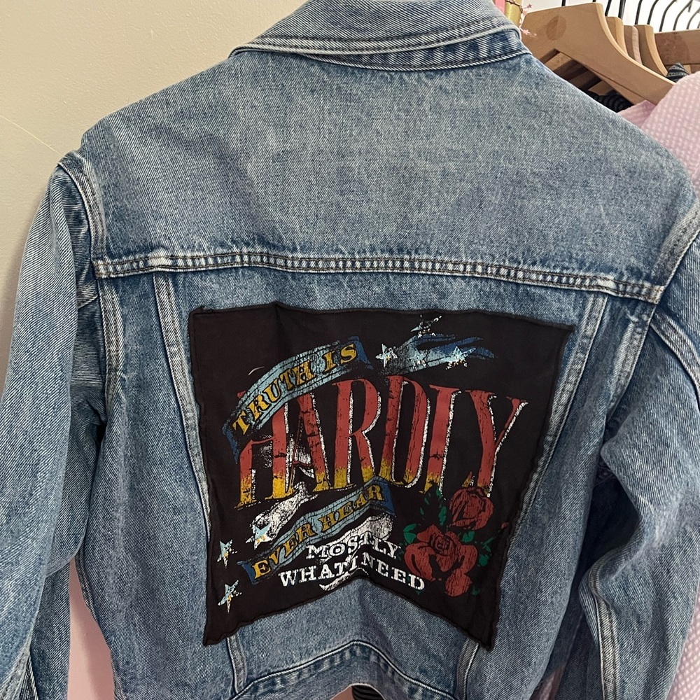 Moussy Rock Mind Denim Patchwork Jacket ✨🎸 - Picture 3 of 4